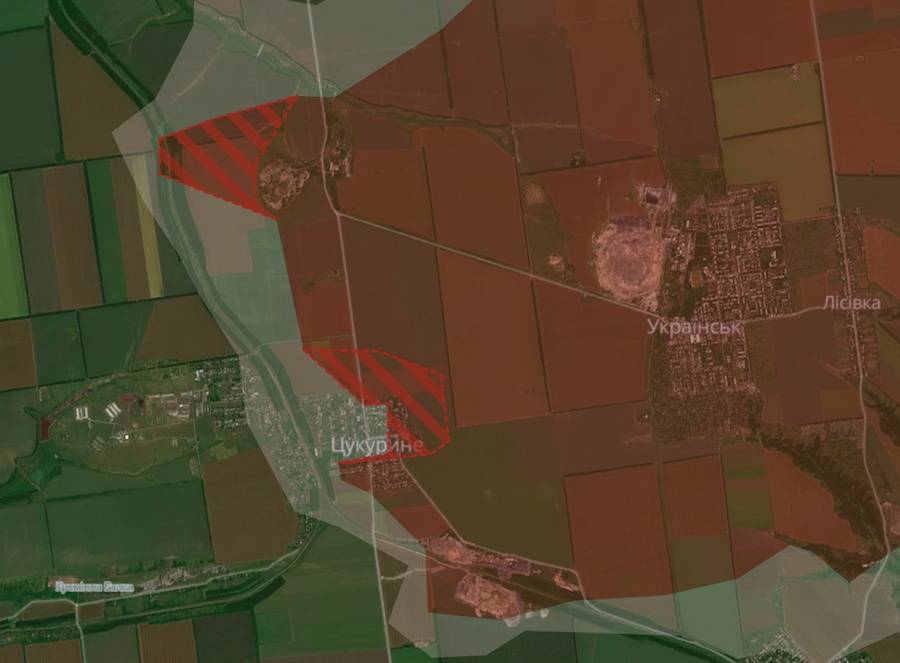 Screenshot of the DeepState interactive map