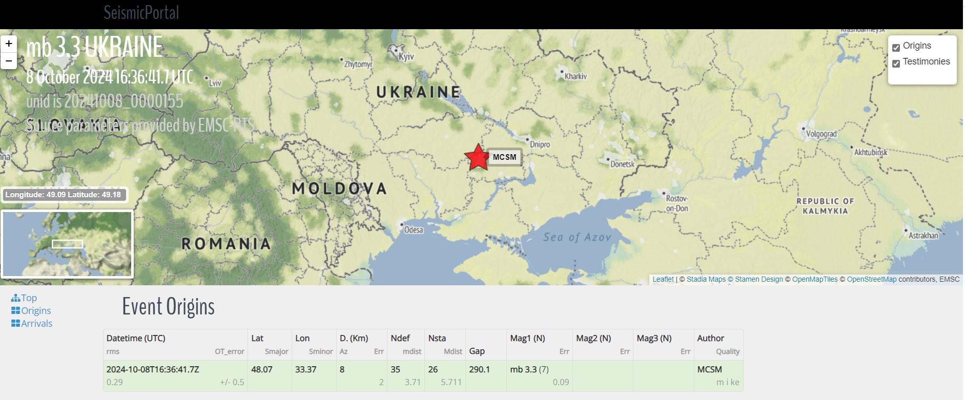 Фото: seismicportal