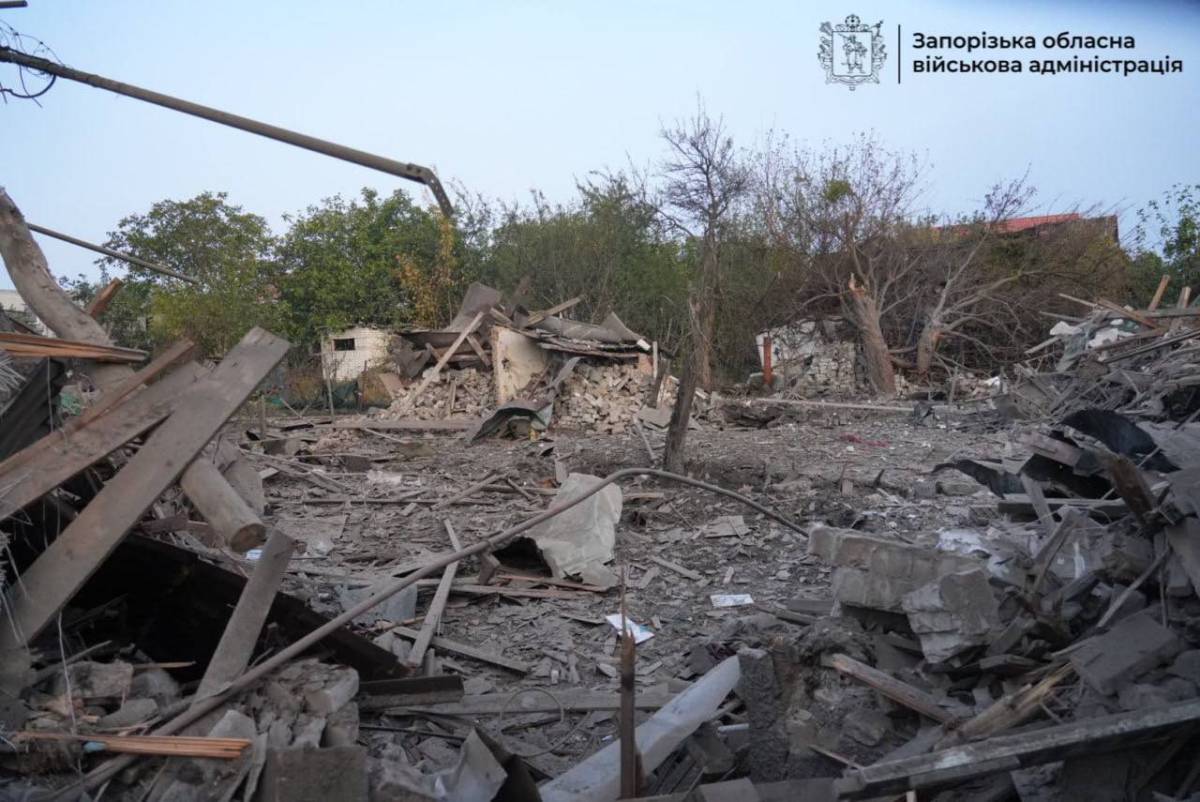 Consequences of the russian attack on Zaporizhzhia. Photo: Telegram/Ivan Fedorov/Zaporizhzhia region/Zaporizhzhia