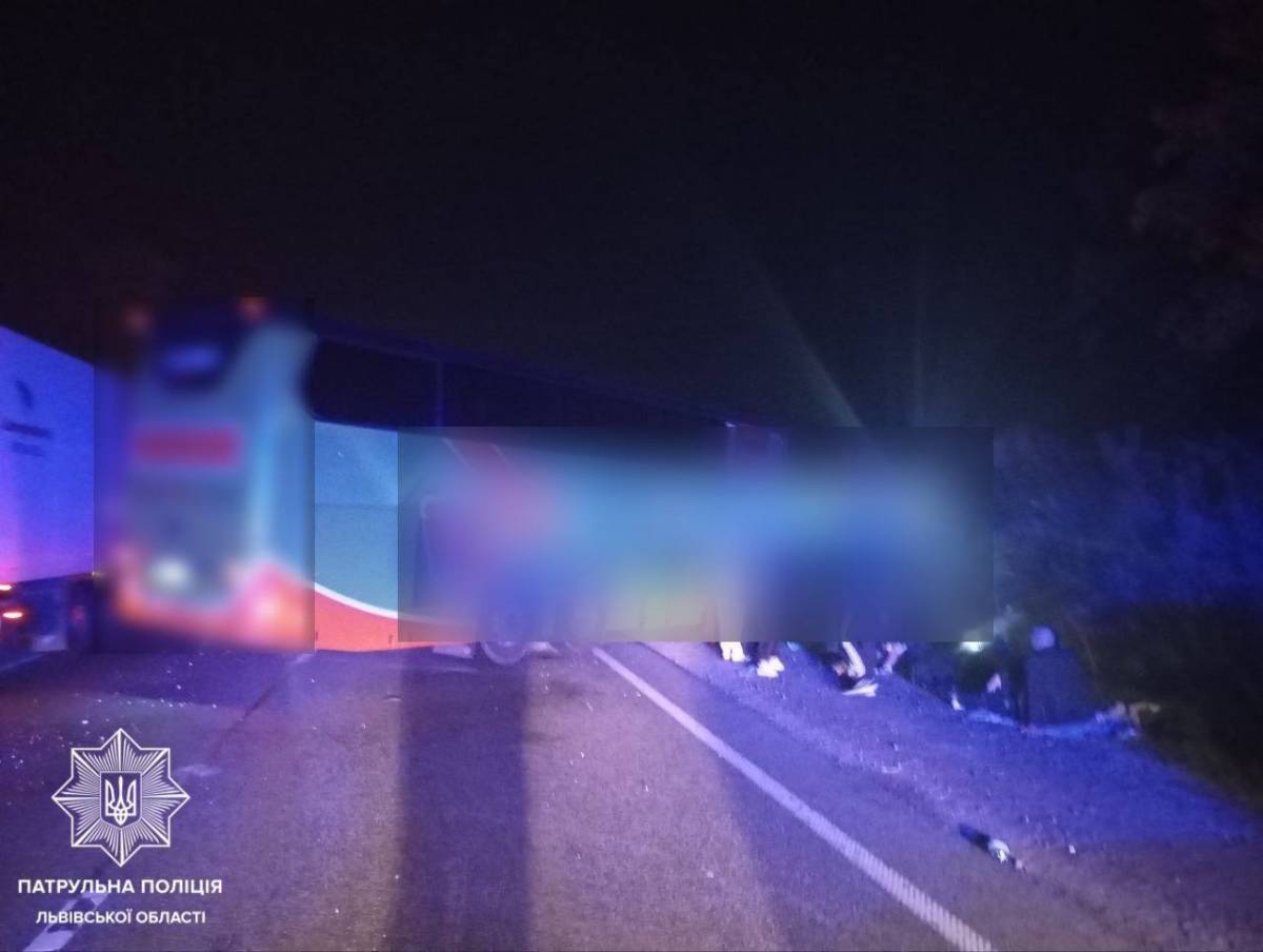 ДТП на Львівщині. Фото: Патрульна поліція Львівської області