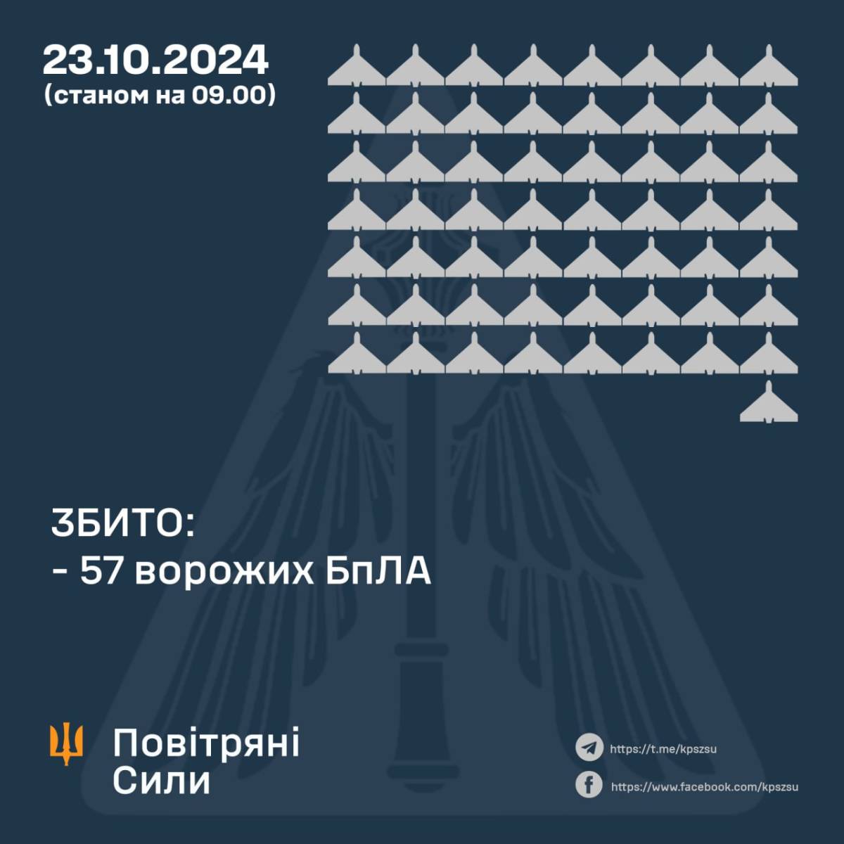Інфографіка: Повітряні сили ЗСУ