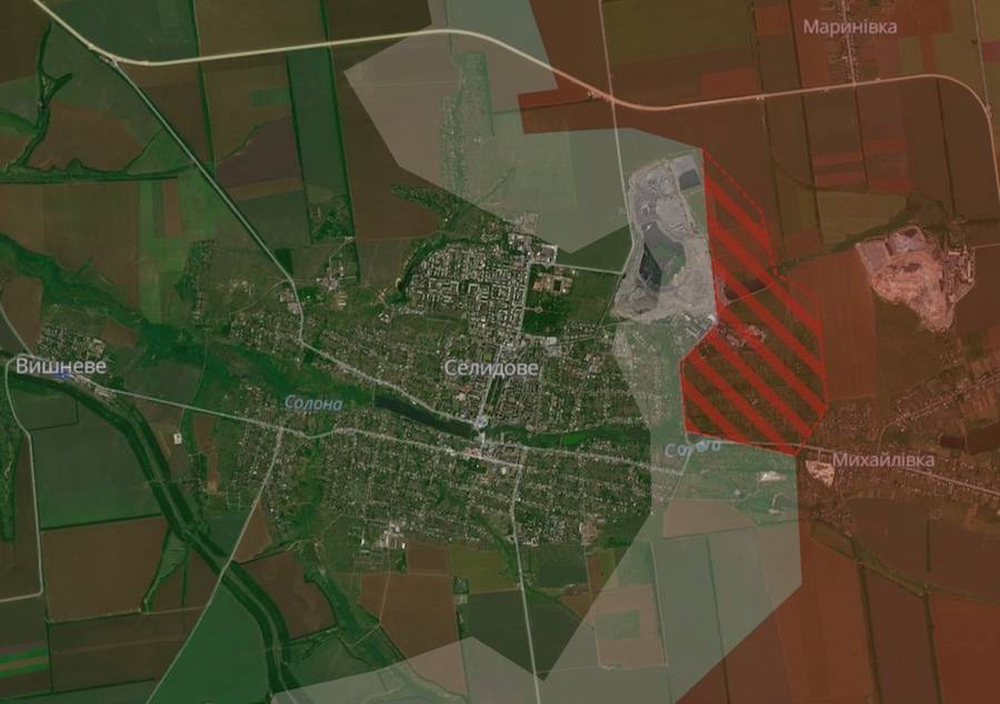 Screenshot of the DeepState interactive map