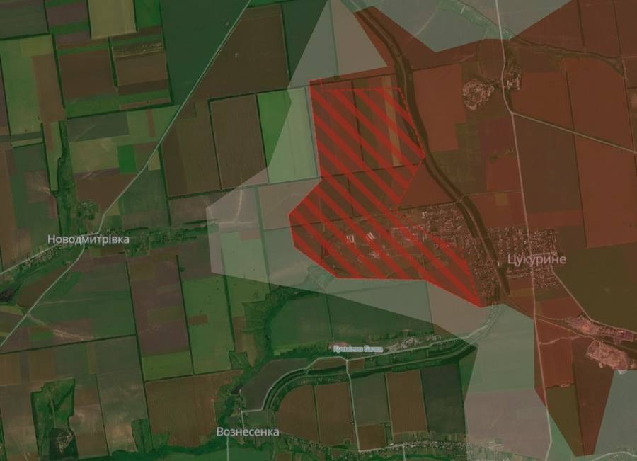Screenshot of the DeepState interactive map