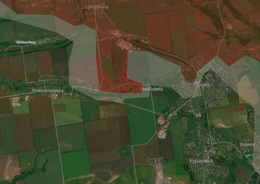 Screenshot of the DeepState interactive map