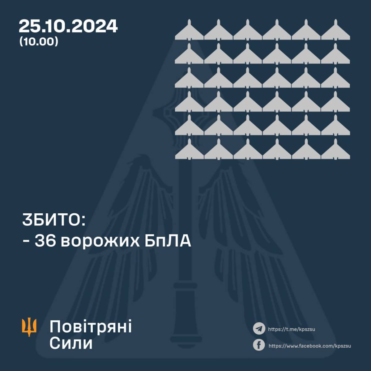 Інфографіка: Повітряні сили ЗСУ