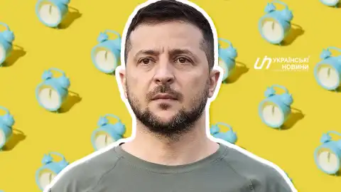 Володимир Зеленський, переведення годинника. Колаж: УН