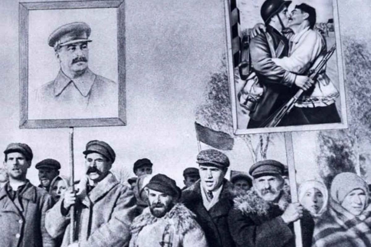 Прорадянська демонстрація у Львові, жовтень-листопад 1939 року.