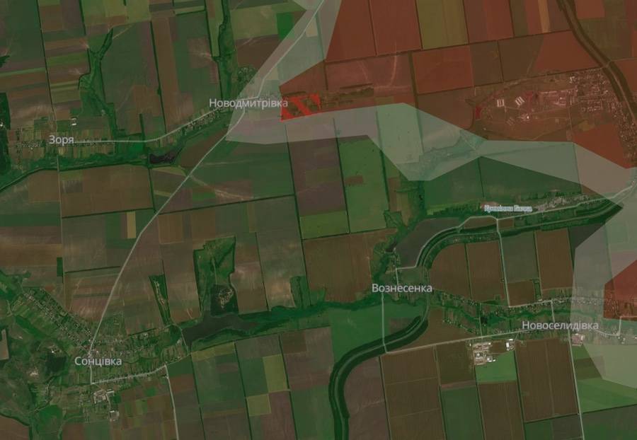 Screenshot of the DeepState interactive map