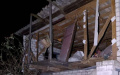 Shahed debris damage apartment building in Chernihiv Region