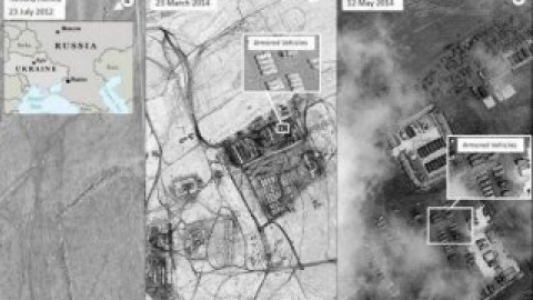 Спутниковые фотографии украино-российской границы. Фото: twitter.com/USNATO