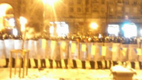 "Беркут" под КГГА. Фото со страницы Facebook Евгения Будерацкого.