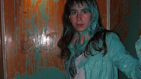 Чорновол известна, в частности, тем, что пробралась на территорию "Межигорья". Фото с Украинской правды, предоставленное самой журналисткой