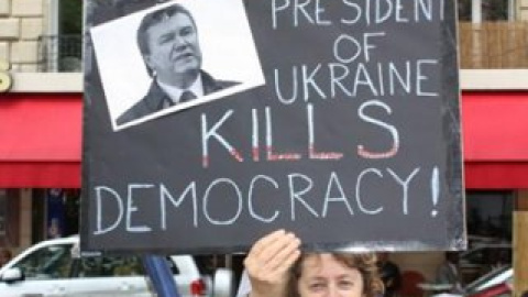 Акция протеста в Париже.