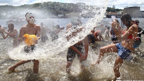 В Киеве состоялась большая водная битва
