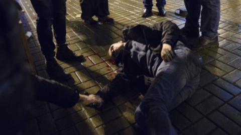 В центре Киев подрались футбольные фанаты: четверо человек пострадали