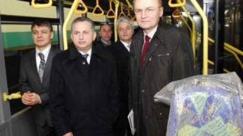Колесников на несколько минут стал водителем автобуса.