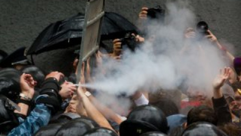 На митинге против "языкового" ​​закона.