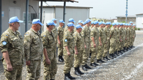 ​Українських миротворців у Ліберії відвідав високий гість