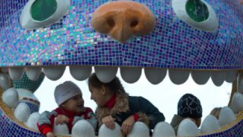 13 ноября на Пейзажной аллее в Киеве открылась детская площадка.