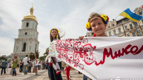 У Києві пройшов традиційний Всеукраїнський парад вишиванок