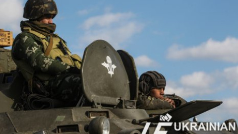 Украинские военные на границе Херсонской области и Крыма