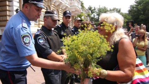 В Києві та в Одесі протестували проти міліцейського свавілля