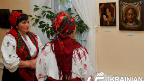 Выставка "Народная икона Полесья" в Софии Киевской