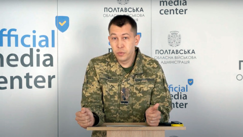 Речник Полтавського обласного ТЦК та СП Роман Істомін. Фото: Скриншот з відео