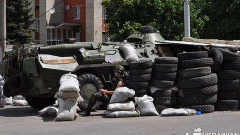 Служба украинских солдат в зоне АТО