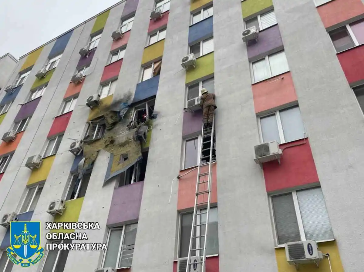 Consequences of the UAV strike on November 12. Photo: SESU