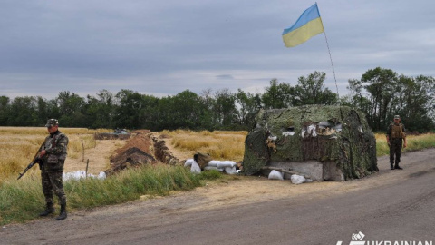 Блокпост сил АТО