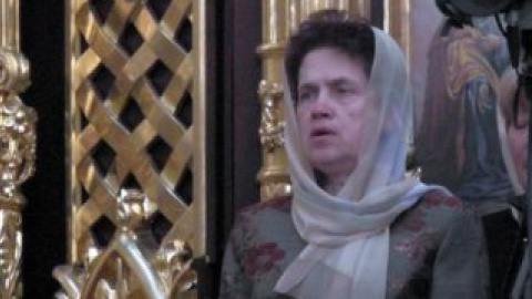 На богослужении присутствовала первая леди страны Людмила Янукович.