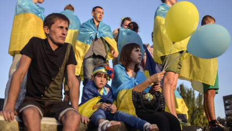 ​Митинг в Мариуполе против российской агрессии