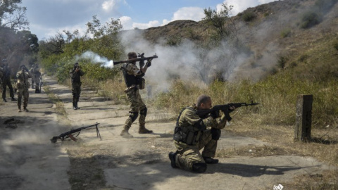 Тактична та вогнева підготовка бійців батальйону "Шахтарськ"