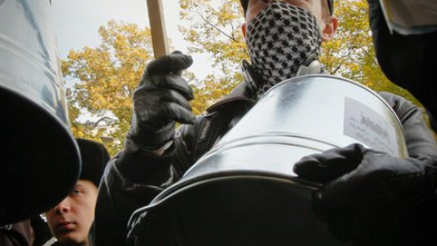 Акция протеста против законопроекта о языках