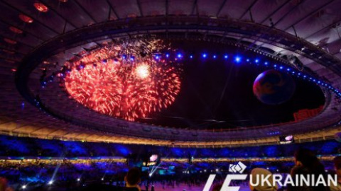 Открытие стадиона "Олимпийский" в Киеве