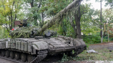 Позиції українських військових біля Донецька
