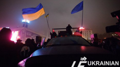 Митинг против приостановки Ассоциации с ЕС