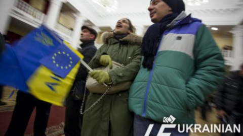 Митингующие захватили здание Киевгорадминистрации