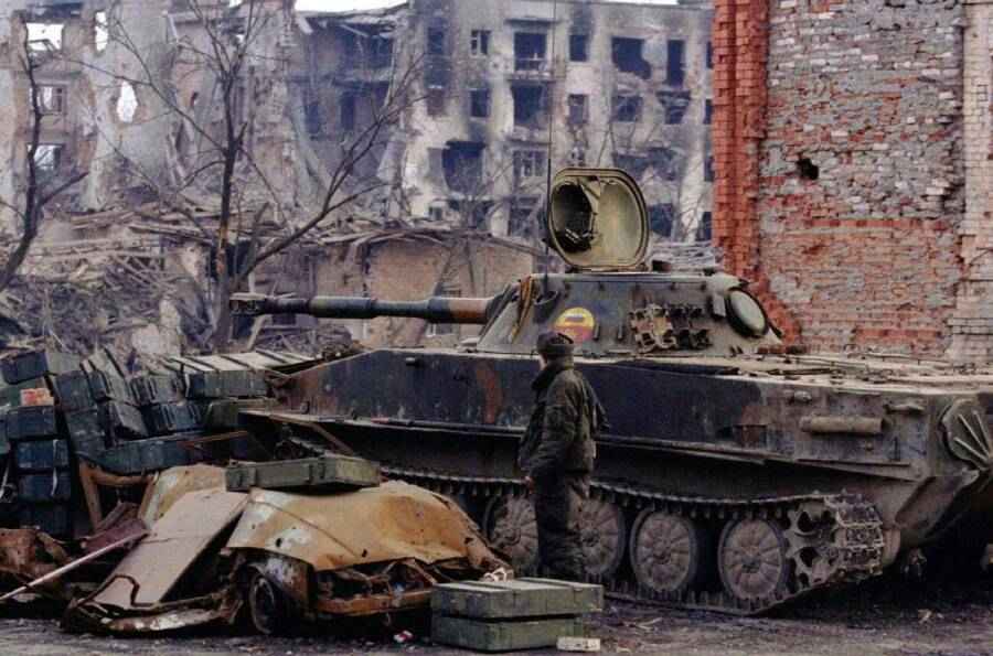 ПТ-76 росіян під час війни в Чечні. Архівне фото з відкритих джерел