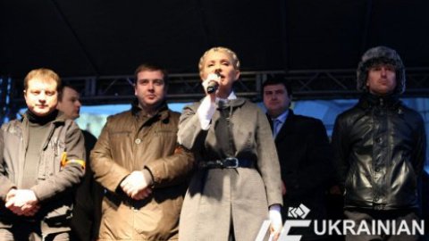 Тимошенко пришла на Майдан к предпринимателям