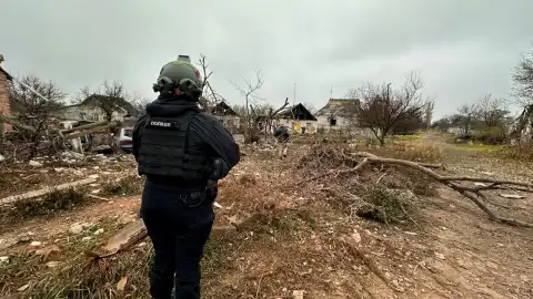 Наслідки обстрілів на Донеччині. Фото: Нацполіція