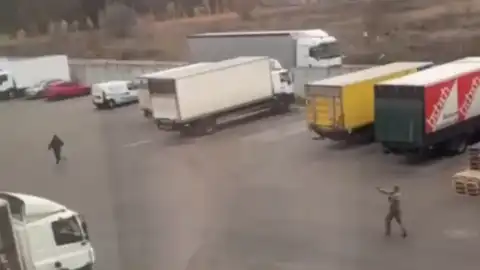 Стрілянина у Щасливому. Скриншот відео