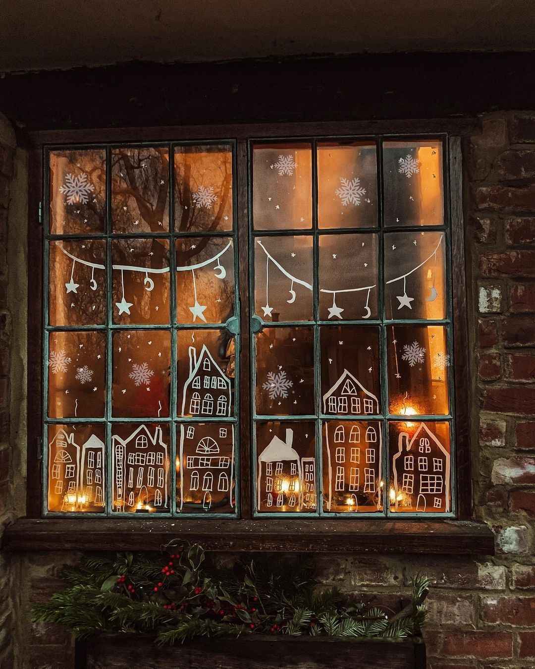 Адвентове вікно. Фото: pinterest.com/schances