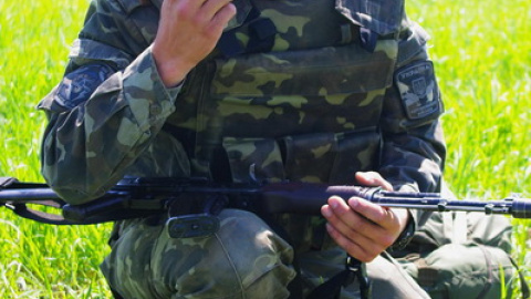 Украинские десантники изучают опыт натовцев