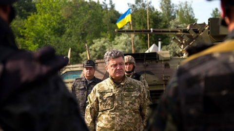 Порошенко прибыл в лагерь АТЦ