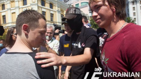 В Киеве националисты сорвали акцию геев