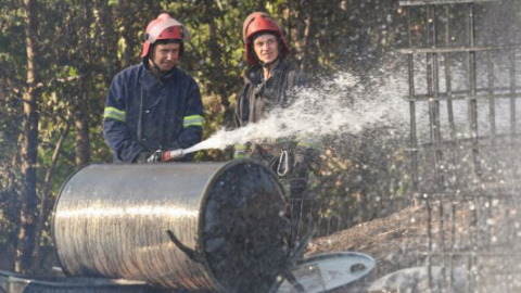 Пожежу на складі в Бучі ліквідовано
