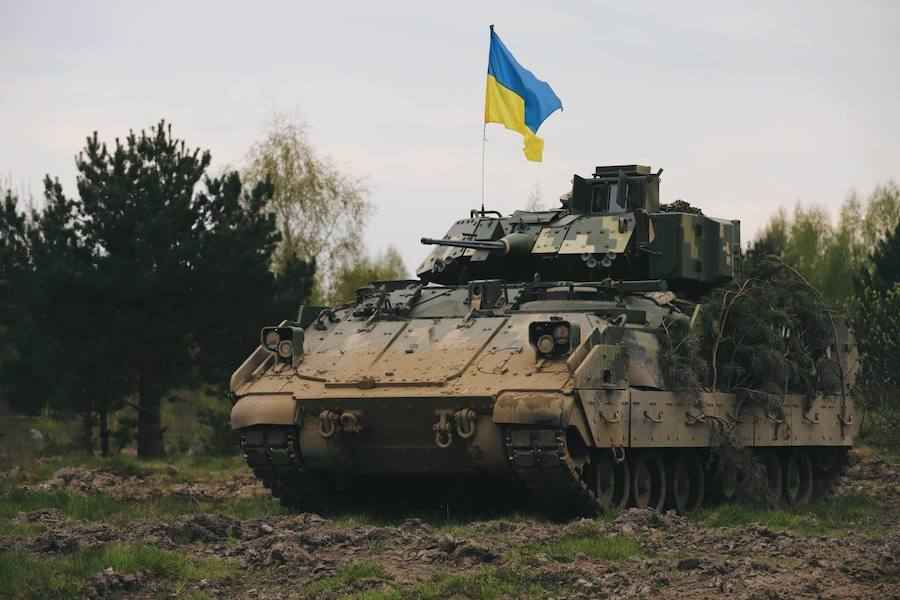 БМП M2 Bradley 47-ї окремої механізованої бригади ЗСУ, яка з перших днів брала участь у контрнаступі Сил оборони України в Запорізькій області. Фото: t.me/brygada47