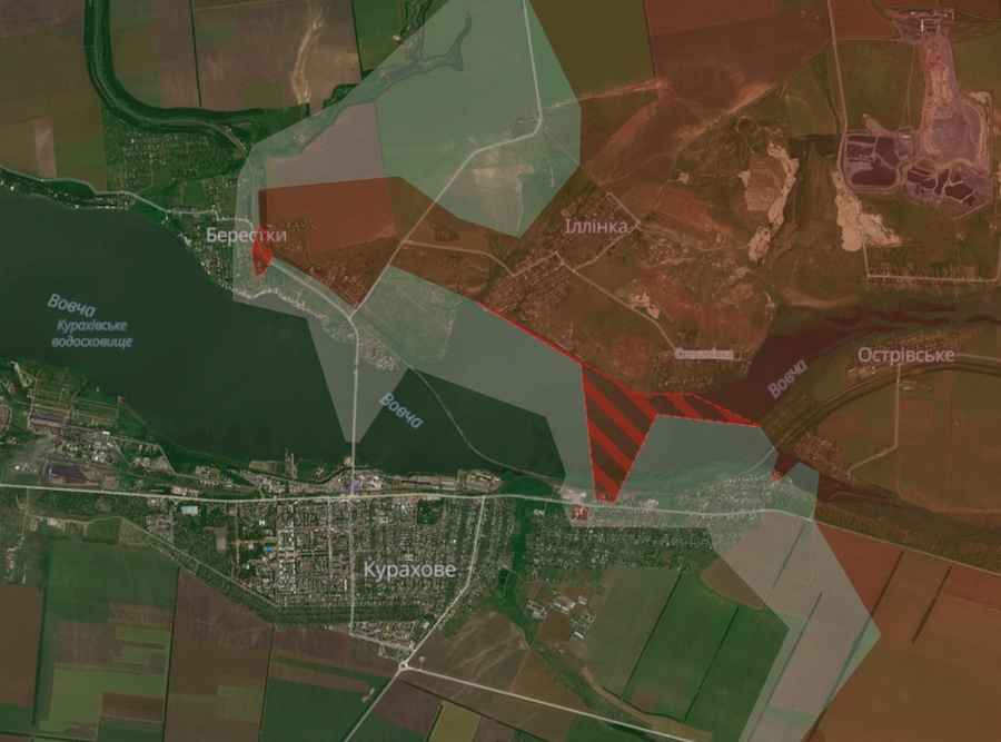 Screenshot of the DeepState interactive map. Photo: deepstatemap.live